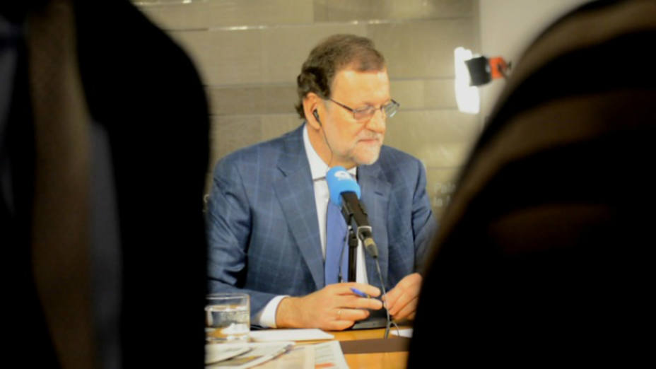 Mariano Rajoy desde el Palacio de la Moncloa, donde ha respondido a la entrevista de Carlos Herrera.
