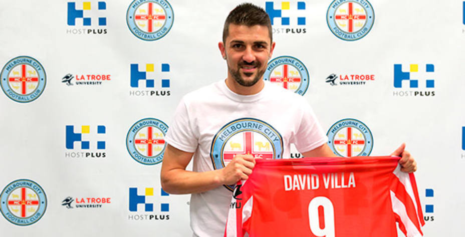 David Villa jugará cedido hasta marzo en el Melbourne City. Foto: FootballAustralia.