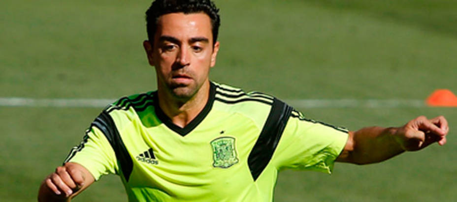 Xavi Hernández, centrocampista de la selección española. REUTERS