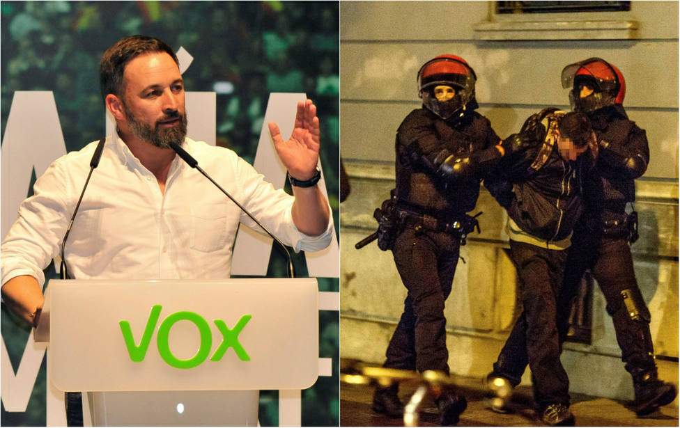 Abascal clama contra TVE por “culpar” a Ortega Smith de las cargas en el mitin de Vox en Bilbao