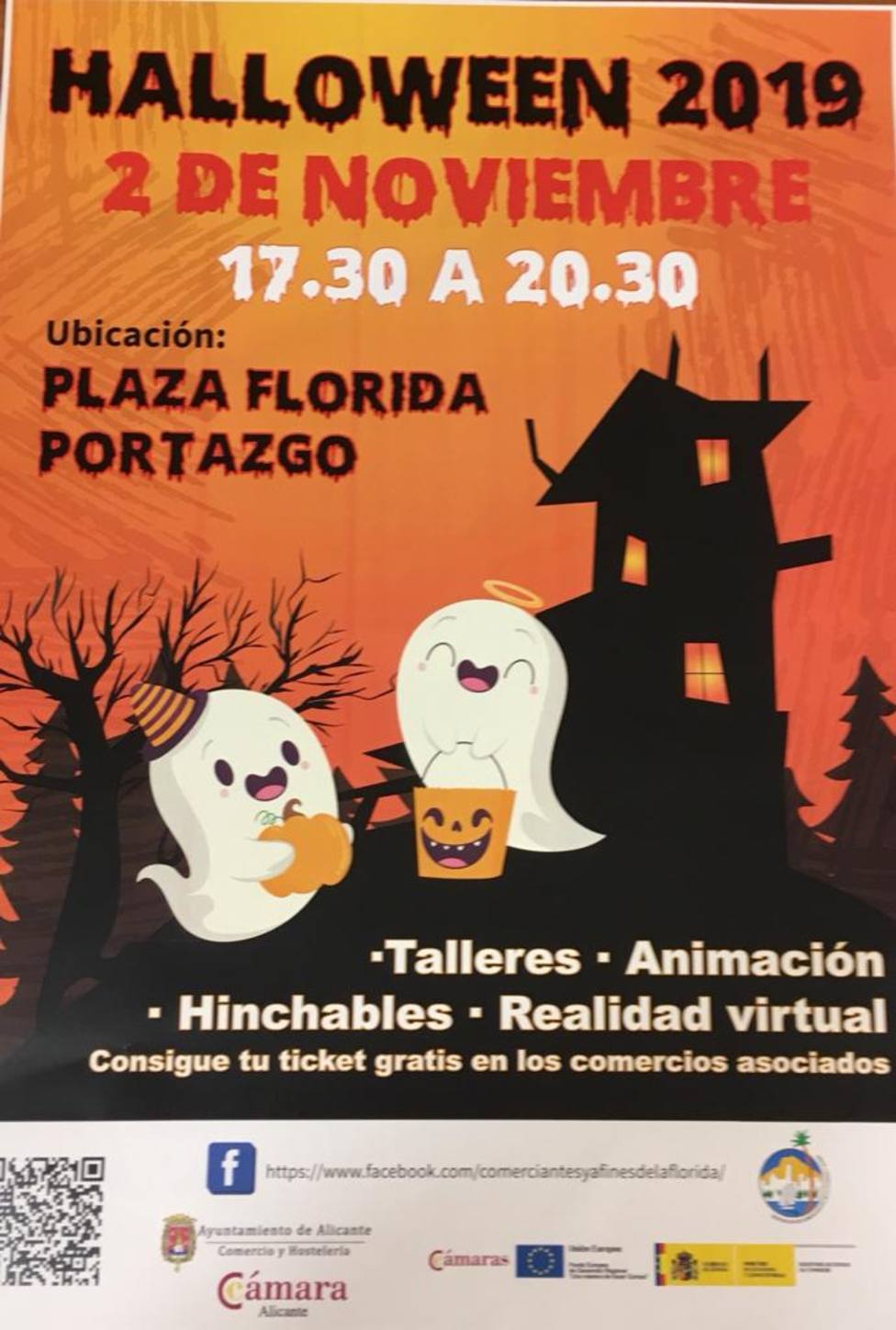 Cartel Halloween Plaza Florida Portazgo