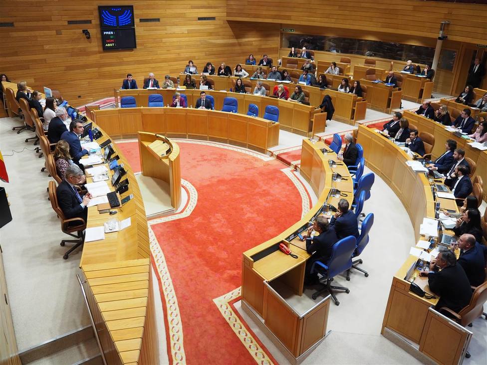 Sesión plenaria de este martes en el Parlamento de Galicia - FOTO: Parlamento de Galicia