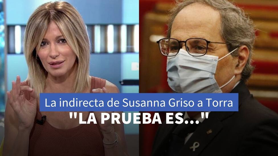 El toque de atención de Susanna Griso a Torra por el aumento de contagios en Cataluña