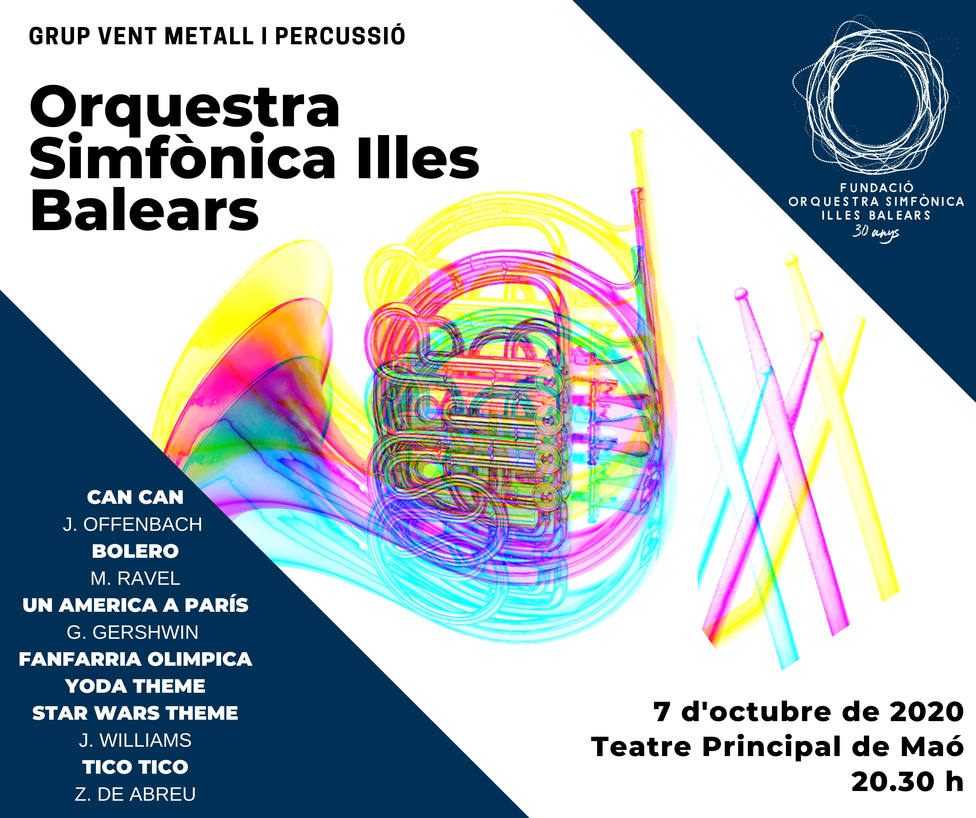 La Orquesta Sinfónica Islas Baleares ofrecerá un concierto extraordinario en el Teatro Principal de Maó