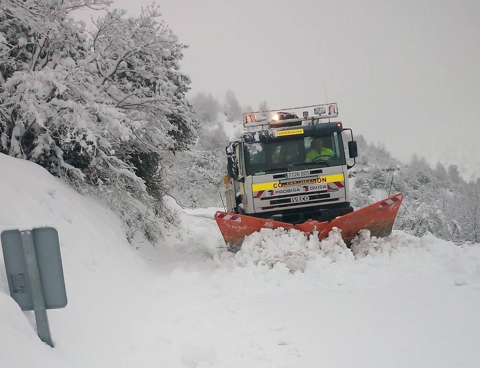 Dispositivo especial de la Diputación de Lugo para evitar la acumulación de nieve en la red viaria provincial