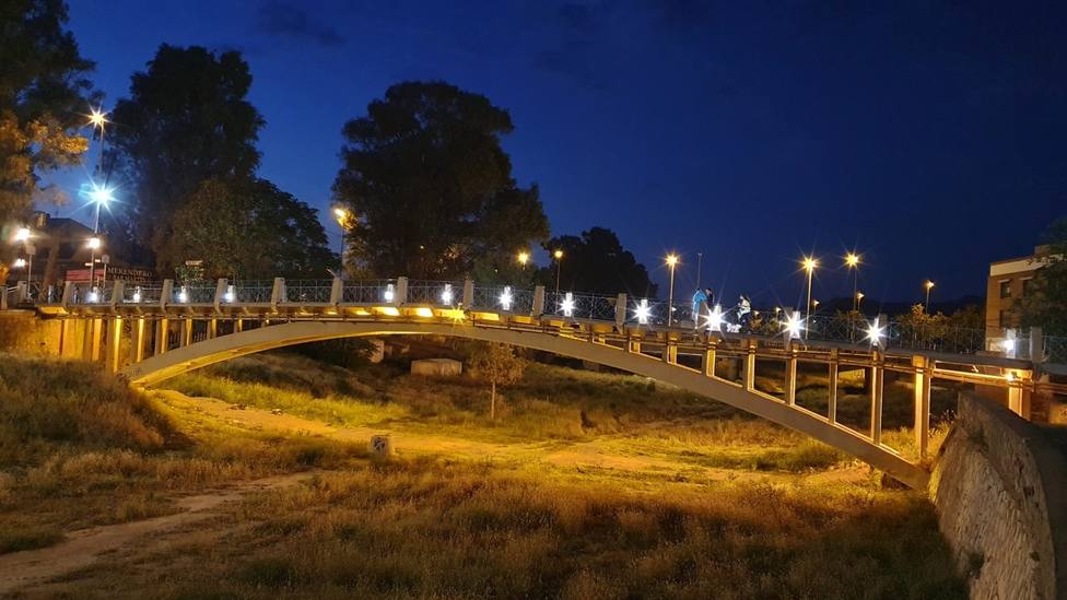 Lorca renueva la iluminación del Puente de La Torta deteriorada por actos vandálicos
