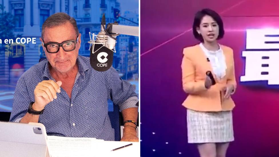 La reacción de Carlos Herrera a lo que hace una presentadora en directo en pleno terremoto en Taiwán
