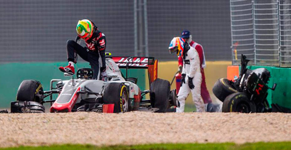 Fernando Alonso, tras el espectacular accidente en el GP de Australia