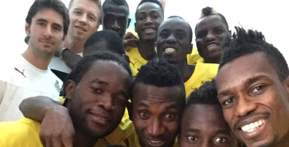 Gerard Nus, con la selección de Ghana (Foto: Gerard Nus)