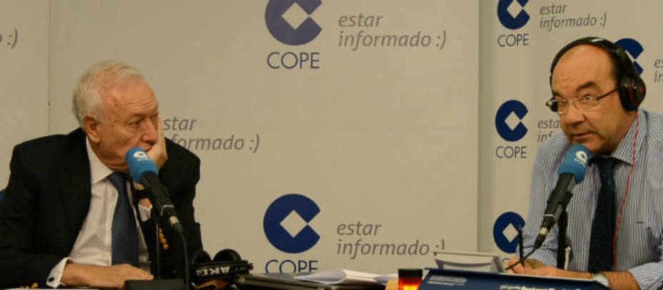 José Manuel García Margallo en un momento de la entrevista en La Mañana