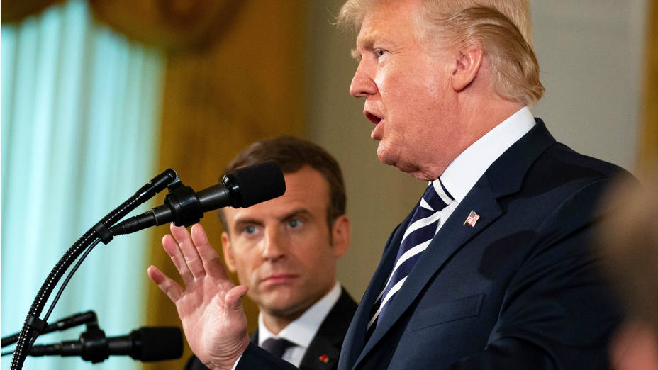 Trump, ante Macron: “El acuerdo nuclear con Irán es ridículo y terrible”
