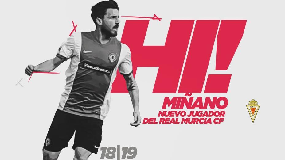 José Ruiz regresa a un Real Murcia que también incorpora al centrocampista Miñano