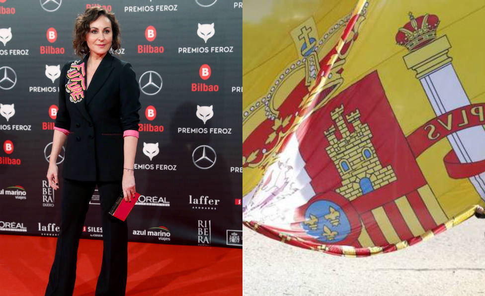 El motivo por el que la actriz Ana Milán abraza la bandera de España en redes
