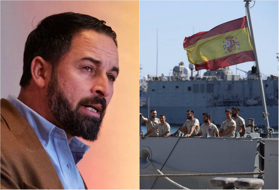 La contundente crítica de Abascal a Sánchez por enviar a la Armada a rescatar a los inmigrantes del Open Arms