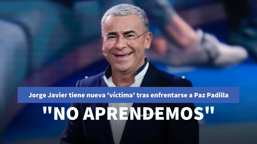 Jorge Javier Vázquez tiene nueva víctima tras su enfrentamiento con Paz Padilla: Si es que no aprendemos