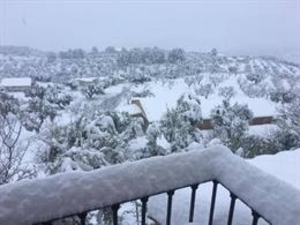 El municipio de Horta de Sant Joan (Tarragona) tras las nevadas del temporal Filomena