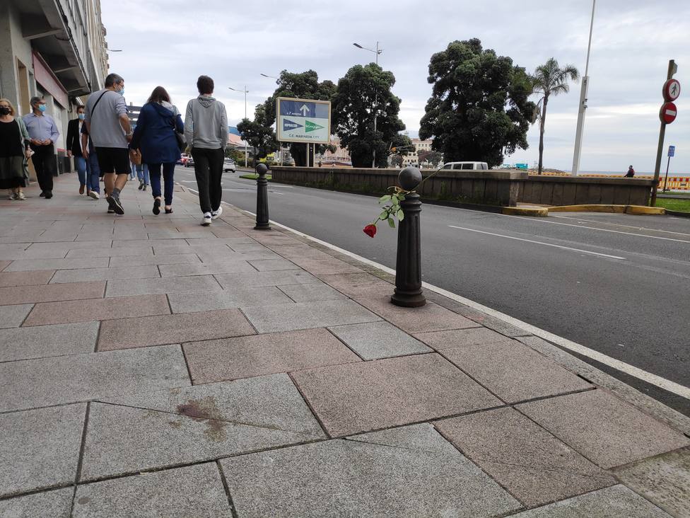 Lugar donde mataron a Samuel Luiz en A Coruña