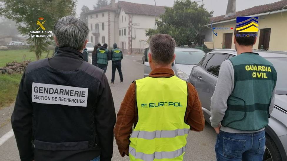Operación de la Guardia Civil conjuntamente con la Gendarmería Francesa y Europol