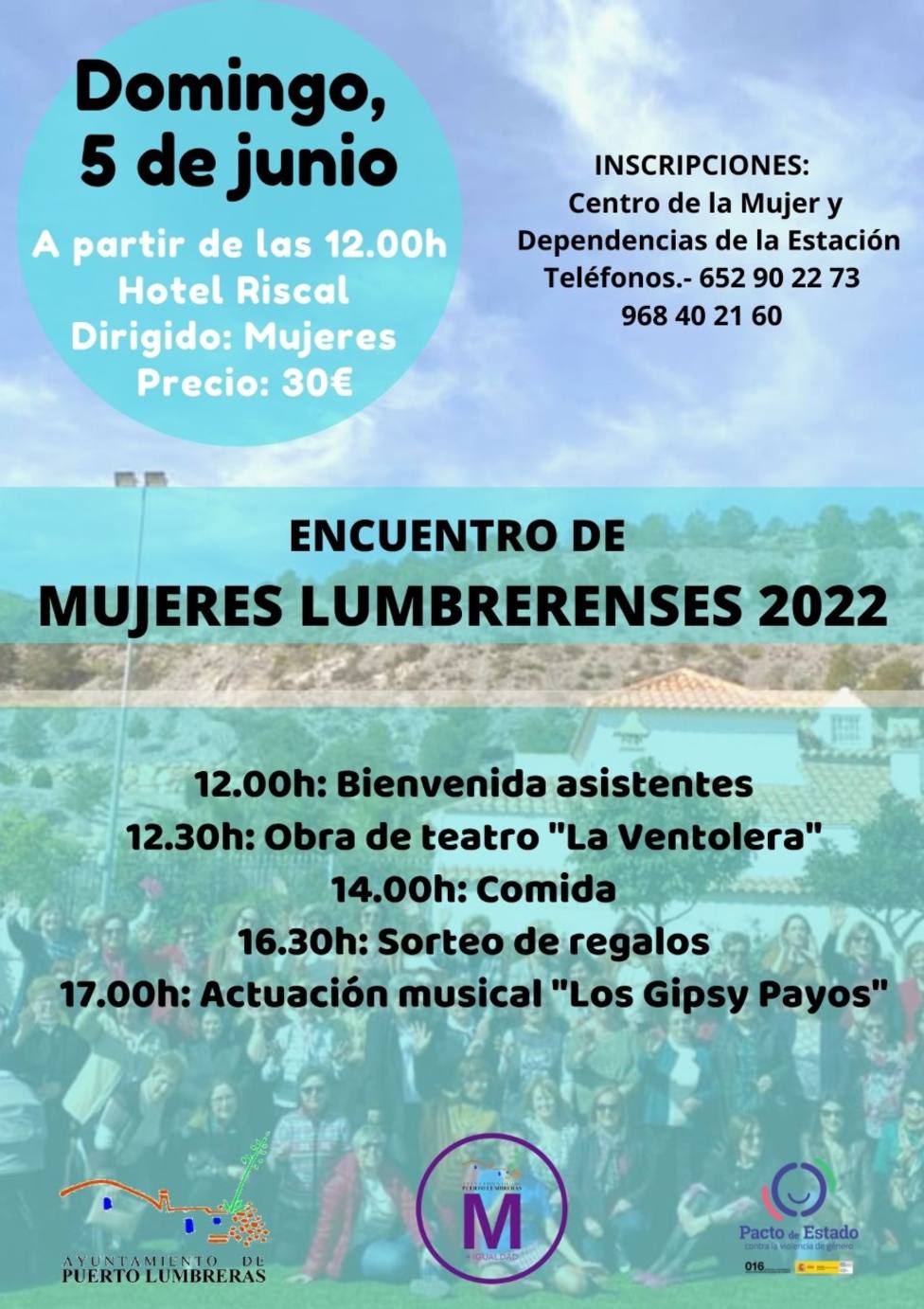 Puerto Lumbreras organiza el tradicional encuentro de mujeres lumbrerenses 2022