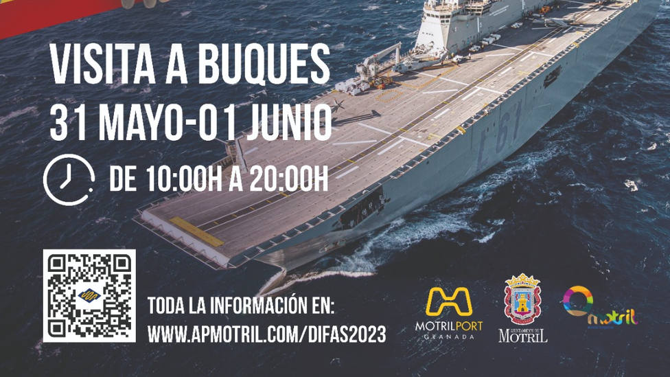 El Ayuntamiento de Motril dispone de autobuses gratuitos para visitar los buques de la Armada Española
