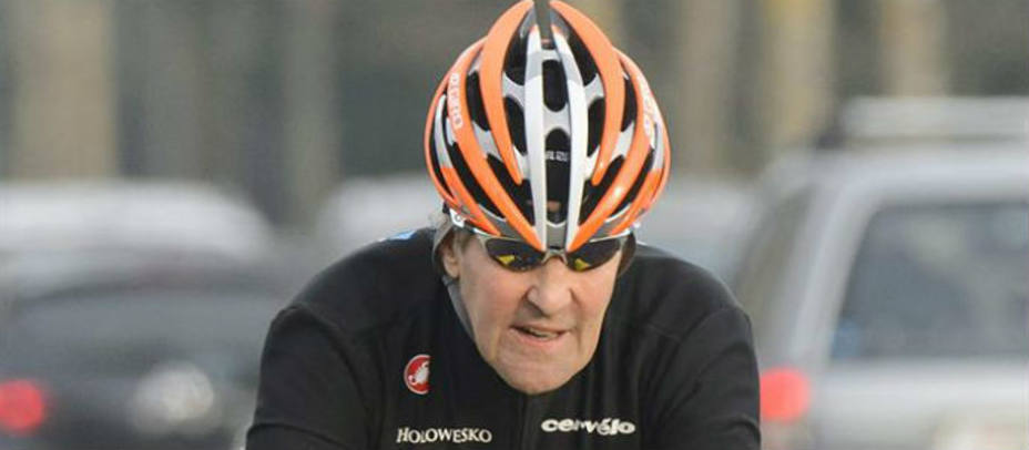 Kerry en bicicleta el pasado mes de marzo. EFE
