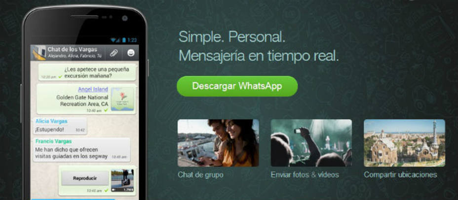 Whatsapp es la aplicación de mensajería instantánea más utilizada.