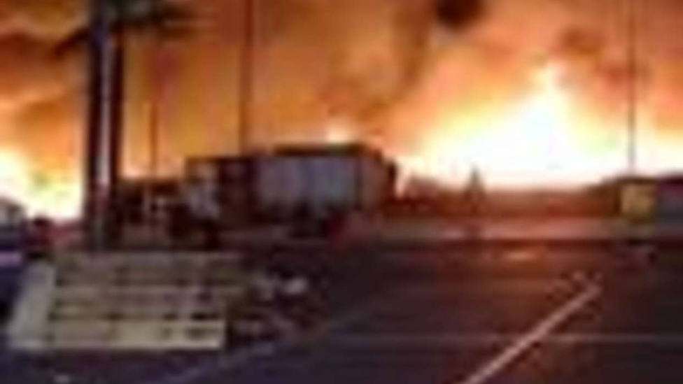 Arde un campamento chabolista de Lepe (Huelva) que sufrió un incendio la pasada madrugada