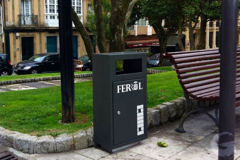 FOTO: Globalia urbanismo. Las nuevas papeleras de Ferrol mantendrán la misma estética