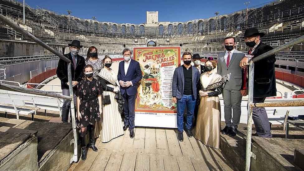 Acto de presentación de los carteles de la temporada 2021 en el Coliseo de Arles