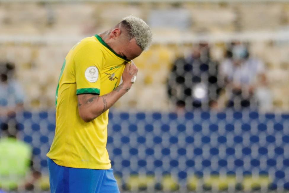 Neymar tras perder la final de la Copa América ante Argentina.