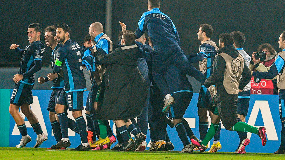 San Marino celebra el gol de penalti marcado ante Finlandia (FOTO: San Marino)