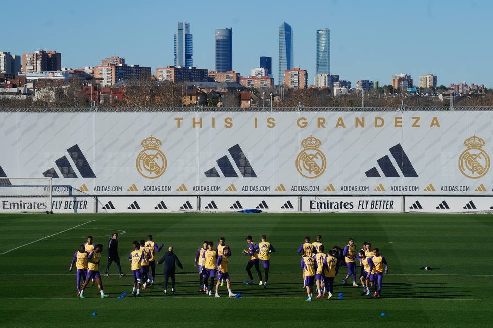 Imágenes del entrenamiento del Real Madrid