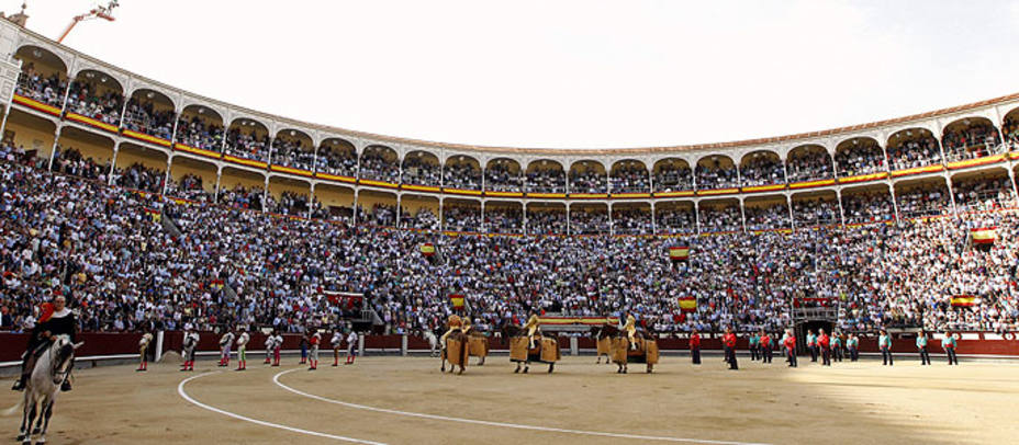 La plaza de Las Ventas acogerá un mes continuado de toros. EFE