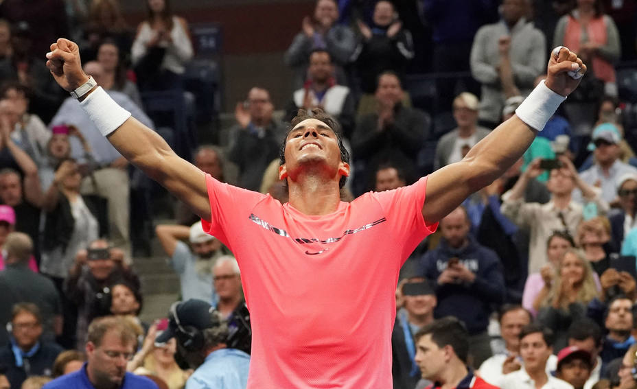 Rafa Nadal celebra su victoria en el US Open (Reuters)