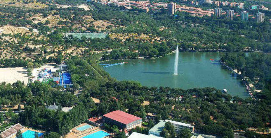 Vista aérea del Lago de la Casa de Campo. www.esmadrid.com