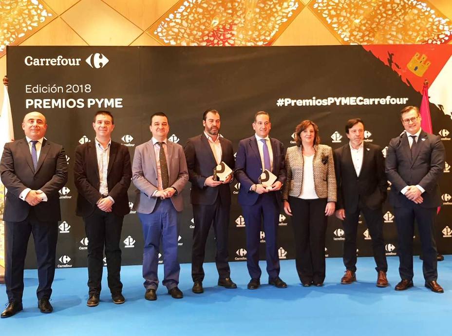 Embutidos España y quesos Vega Sotuelamos ganan los premios PYME CARREFOUR Castilla La Mancha