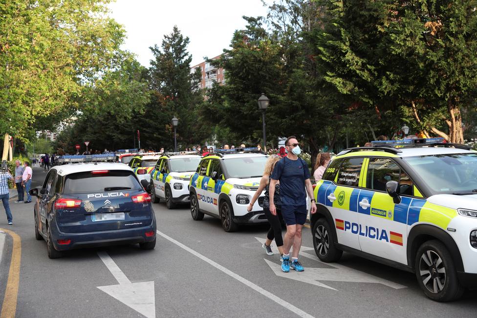 Un amplio dispositivo policial frena la décima jornada de protestas en Madrid