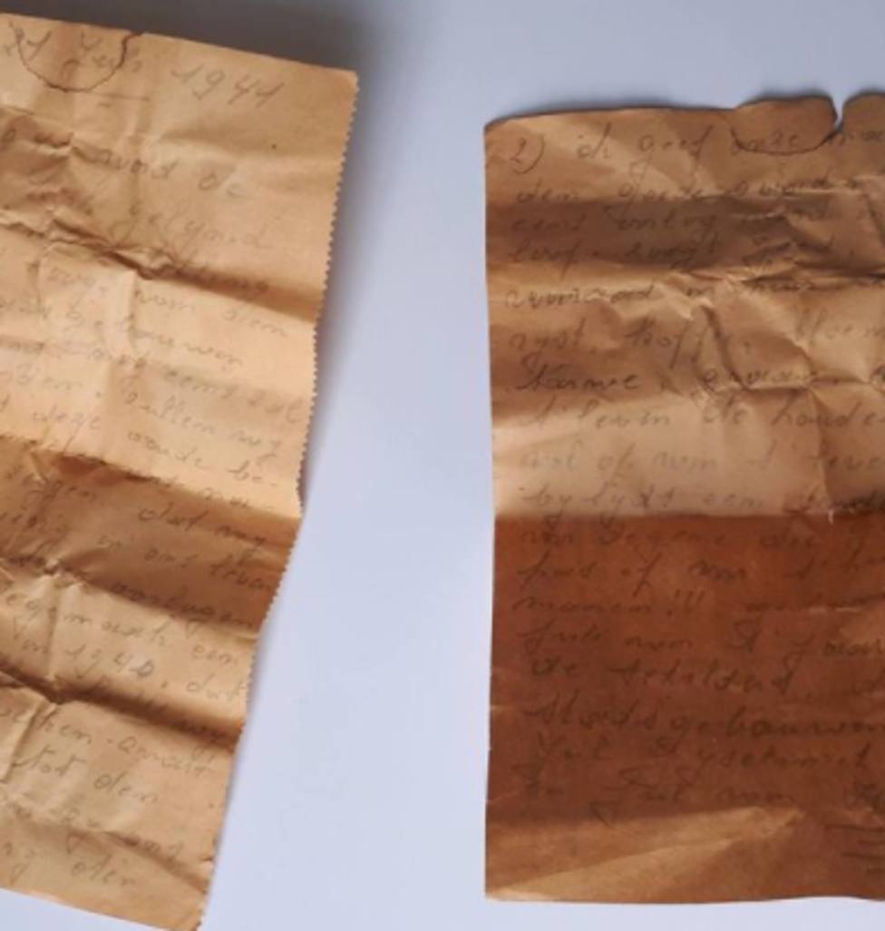 El inquietante mensaje al futuro hallado en una carta escrita en 1941 escondida bajo un techo