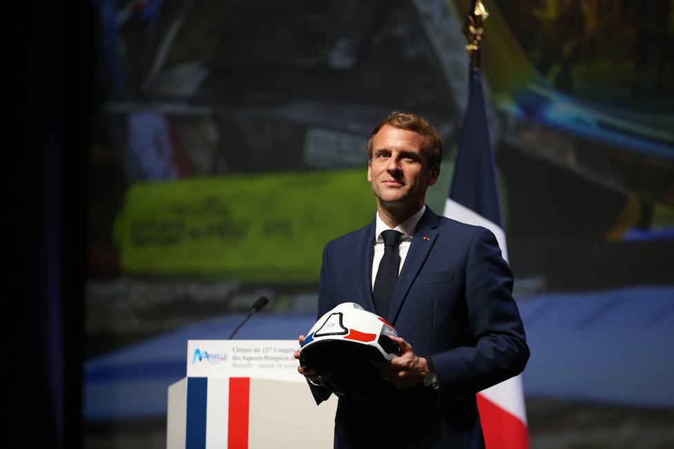 Macron attends National Congress of the French Fire Brigade
