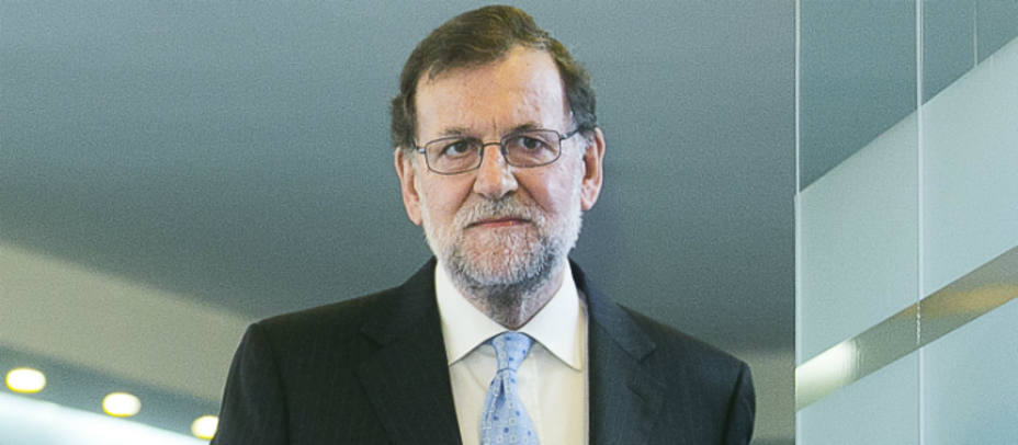 Mariano Rajoy, presidente del Gobierno en funciones, en la sede de Génova. PP