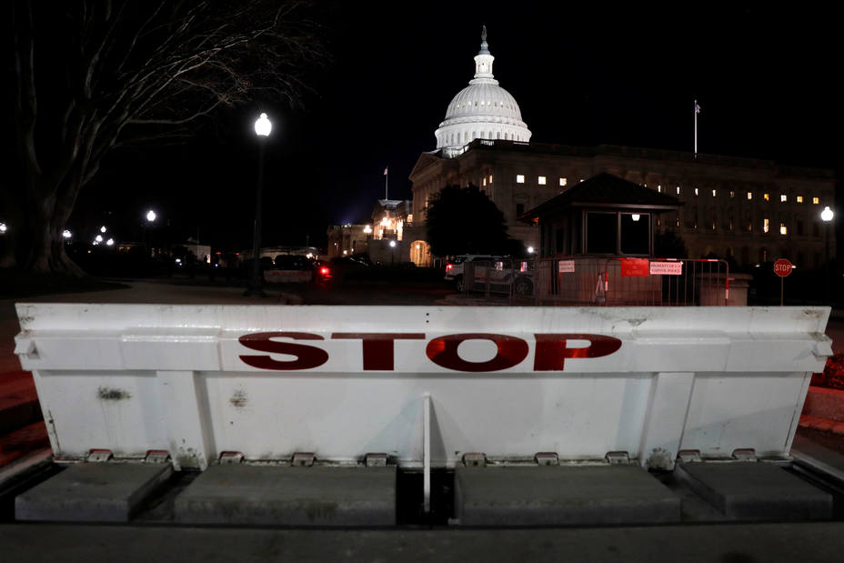 U.S. Capitol is seen shortly after beginning of the Government shutdown