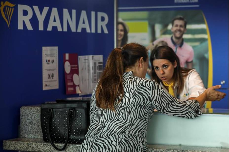 La segunda jornada de huelga de Ryanair transcurre sin incidentes y con dos cancelaciones