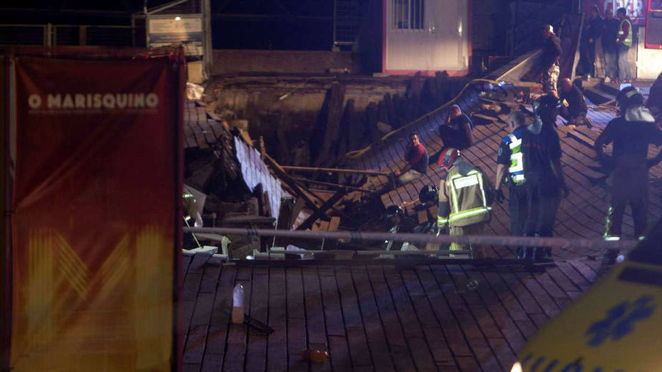 Más de 300 heridos tras desplomarse la plataforma de un concierto en Vigo