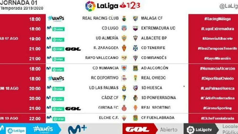 El Málaga debutará el sábado 17 de agosto a las 18 horas en Santander