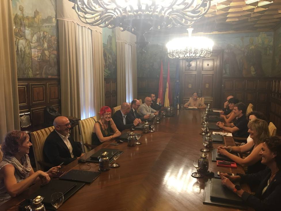 Primera reunión de los nuevos consejeros del Gobierno de Navarra