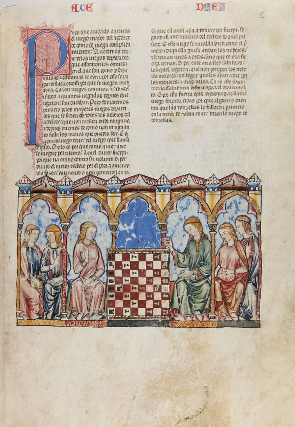 Libro del axedrez, dados e tablas Autoría: Alfonso X, Rey de Castilla (1221-1284) Fecha: 1283