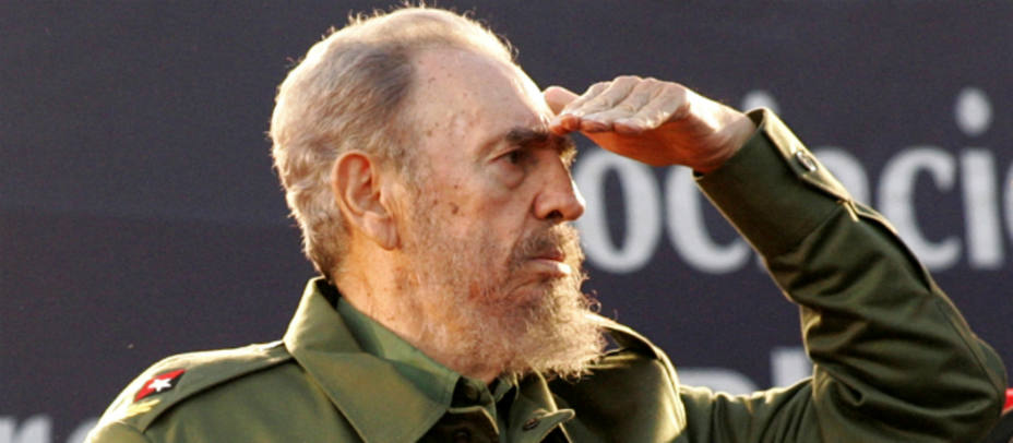 Fidel castro en un rally en Córdoba (Argentina) REUTERS