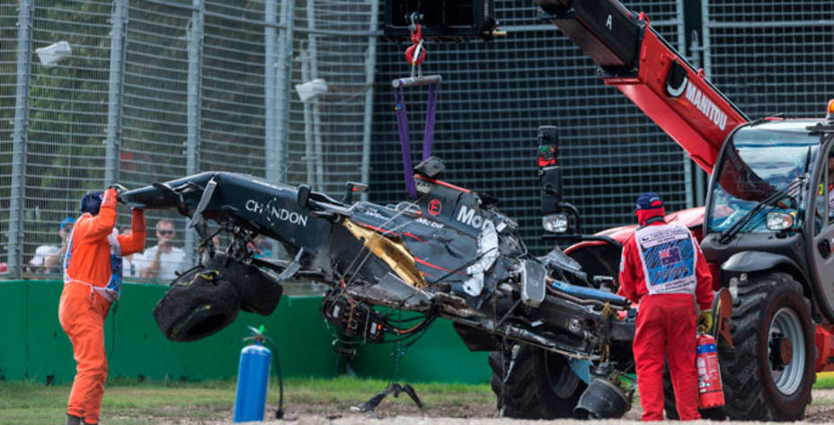 Analizamos el accidente de Alonso en el GP de Australia. Reuters.