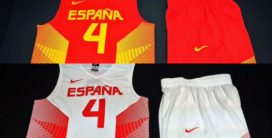 Los uniformes rojo y blanco que vestirá la selección española durante el Mundial 2014
