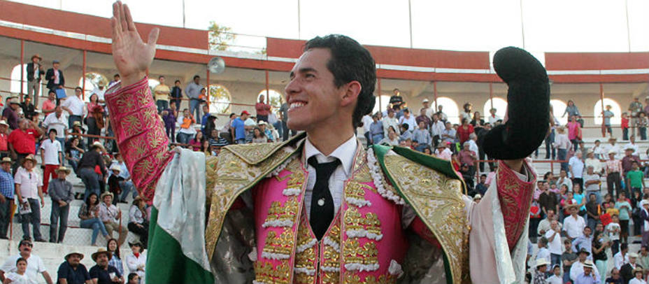 Diego Silveti en su salida a hombros del coso mexicano de Irapuato. PRENSA D.S.